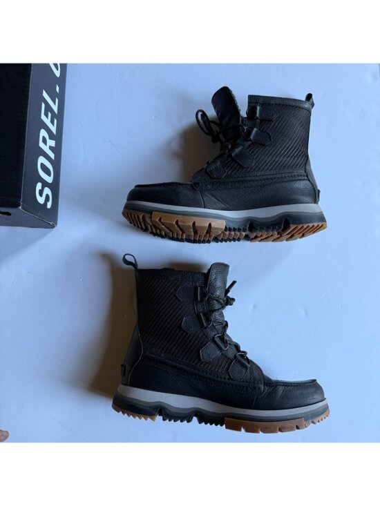 SOREL Atlis Caribou Lux WP Black Waterproof Winter Boots - Men\'s 10US main image 4